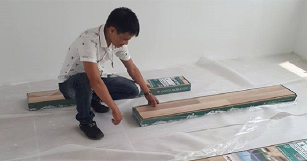 Thi công ván sàn gỗ công nghiệp giá rẻ bền đẹp, chất lượng cao